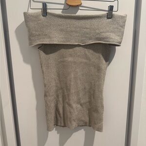 3.1 Phillip Lim Beige Off-Shoulder Sweater